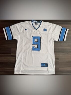 Colosseum North Carolina Tar Heels UNC 9 NCAA College Football Stitched Jersey M